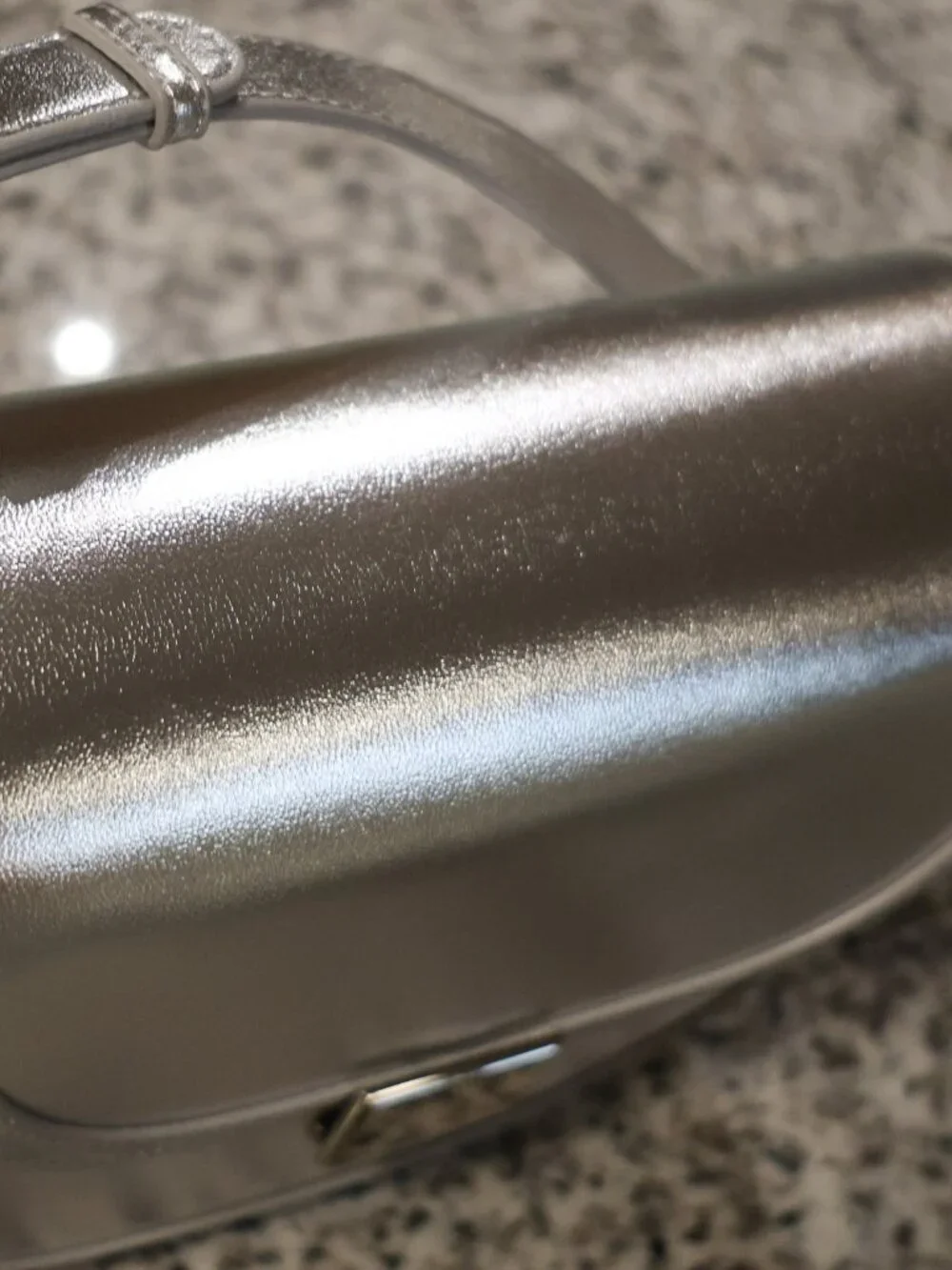 Loft Silver Metallic Crossbody Bag - Picture 10 of 13